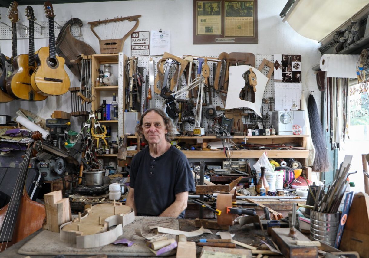 Salvador Giardina, owner and luthier at Stringed Instrument Restoration.