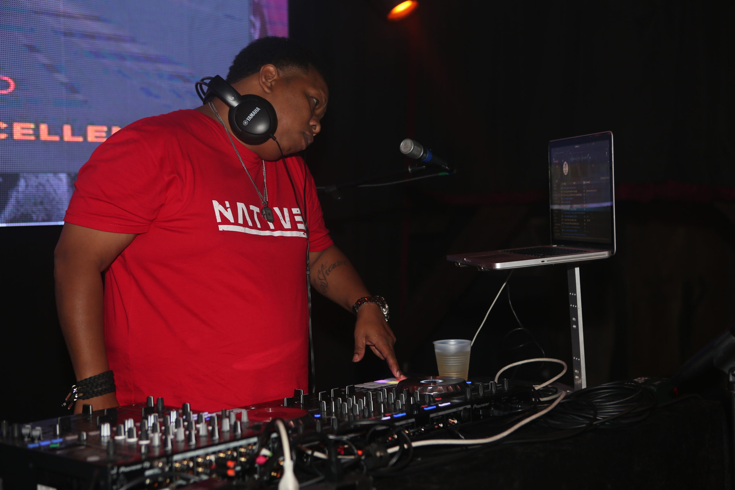 DJ Mannie Fresh work the turntables during the Spears Group 10th Anniversary celebration at The Republic in New Orleans on Saturday, August 18, 2018.  (Photo by Peter G. Forest)