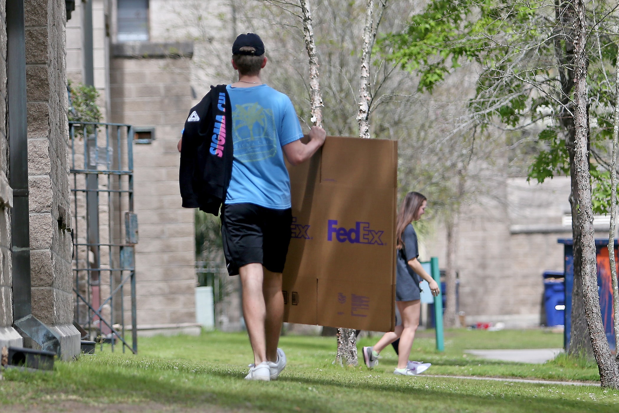 Tulane students vacate the dorms amid the Covid19 pandemic which has caused the university to continue the semester online. Photographed on Friday, March 13, 2020.