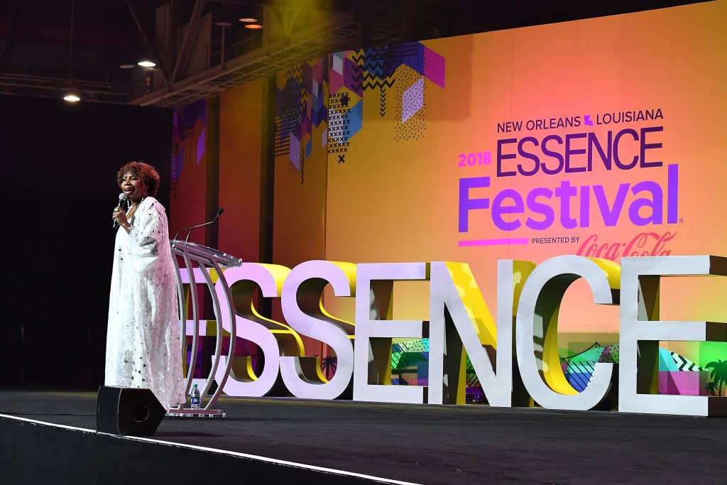 NEW ORLEANS, LA - JULY 07:  Iyanla Vanzant speaks onstage during the 2018 Essence Festival presented by Coca-Cola at Ernest N. Morial Convention Center on July 7, 2018 in New Orleans, Louisiana.  (Photo by Paras Griffin/Getty Images for Essence)