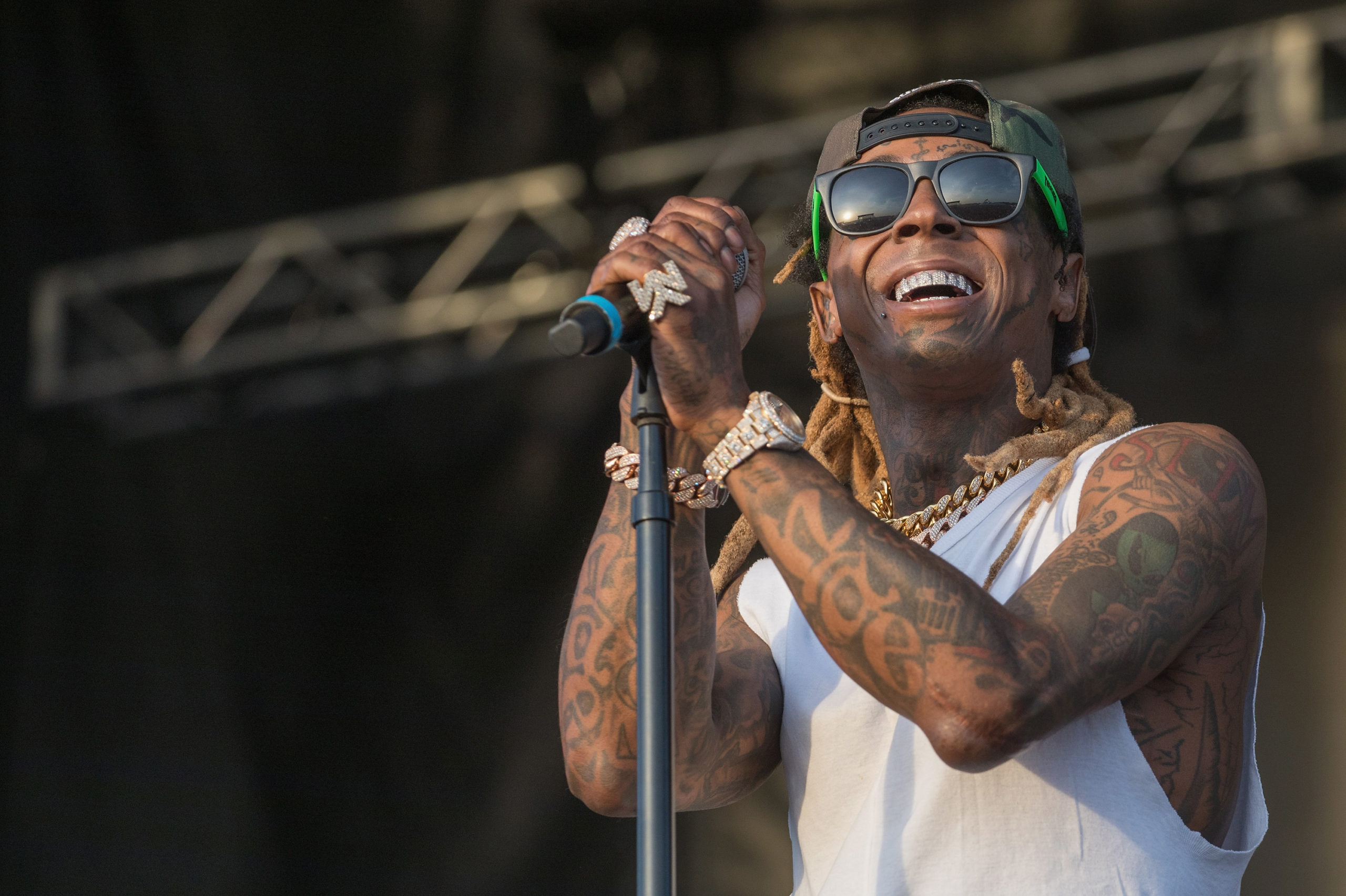 MARTINDALE, TX - JULY 21:  Rapper Lil Wayne performs onstage during day one of Float Fest at Cool River Ranch on July 21, 2018 in Martindale, Texas.  (Photo by Rick Kern/WireImage)