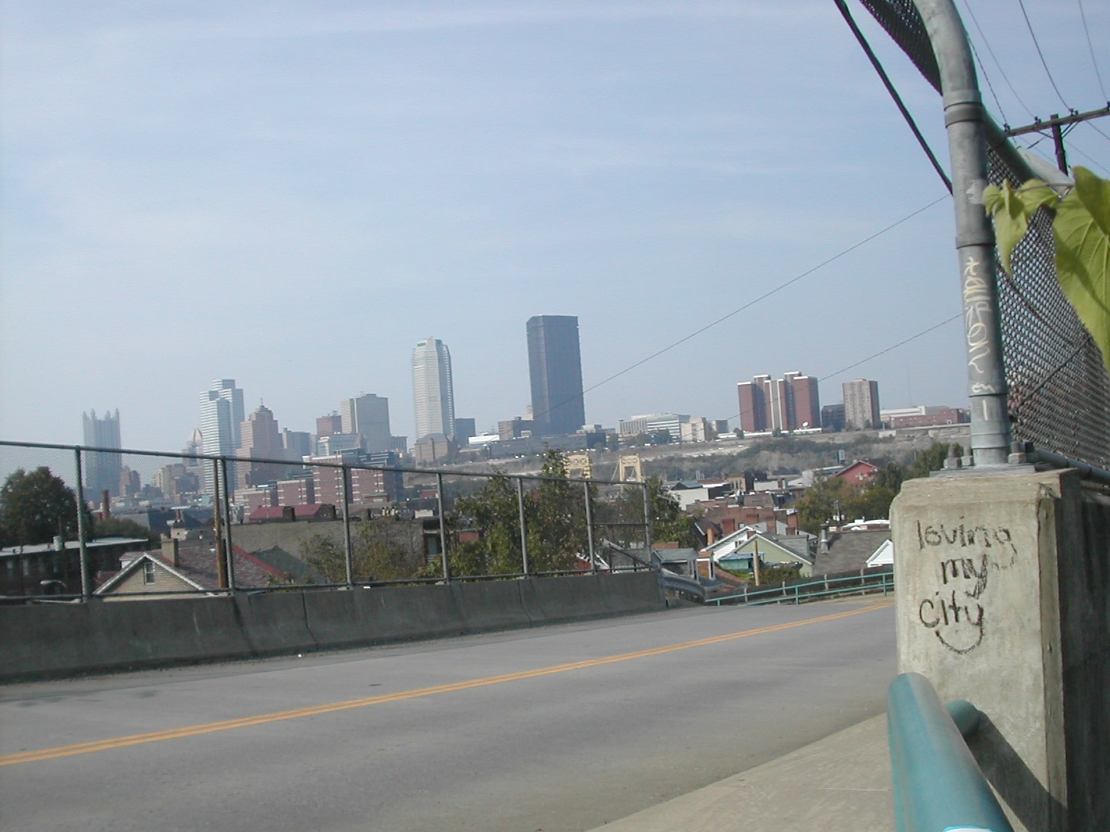 View of Downtown Pittsburgh from the South Side Slopes StepTrek circa 2010. 