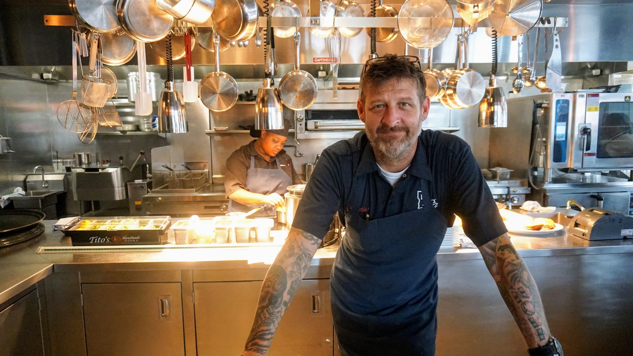 Chef Eric Cook, a combat veteran who served in the United States Marine Corp.