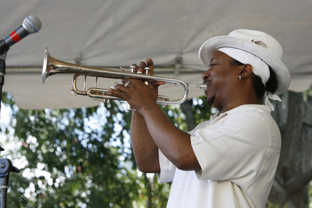 Kermit Ruffins during Jazz Centennial Celebration Presents: Satchmo Summerfest 2006 - Day 3 at French Market in New Orleans, Lousiana, United States. (Photo by Skip Bolen/WireImage)