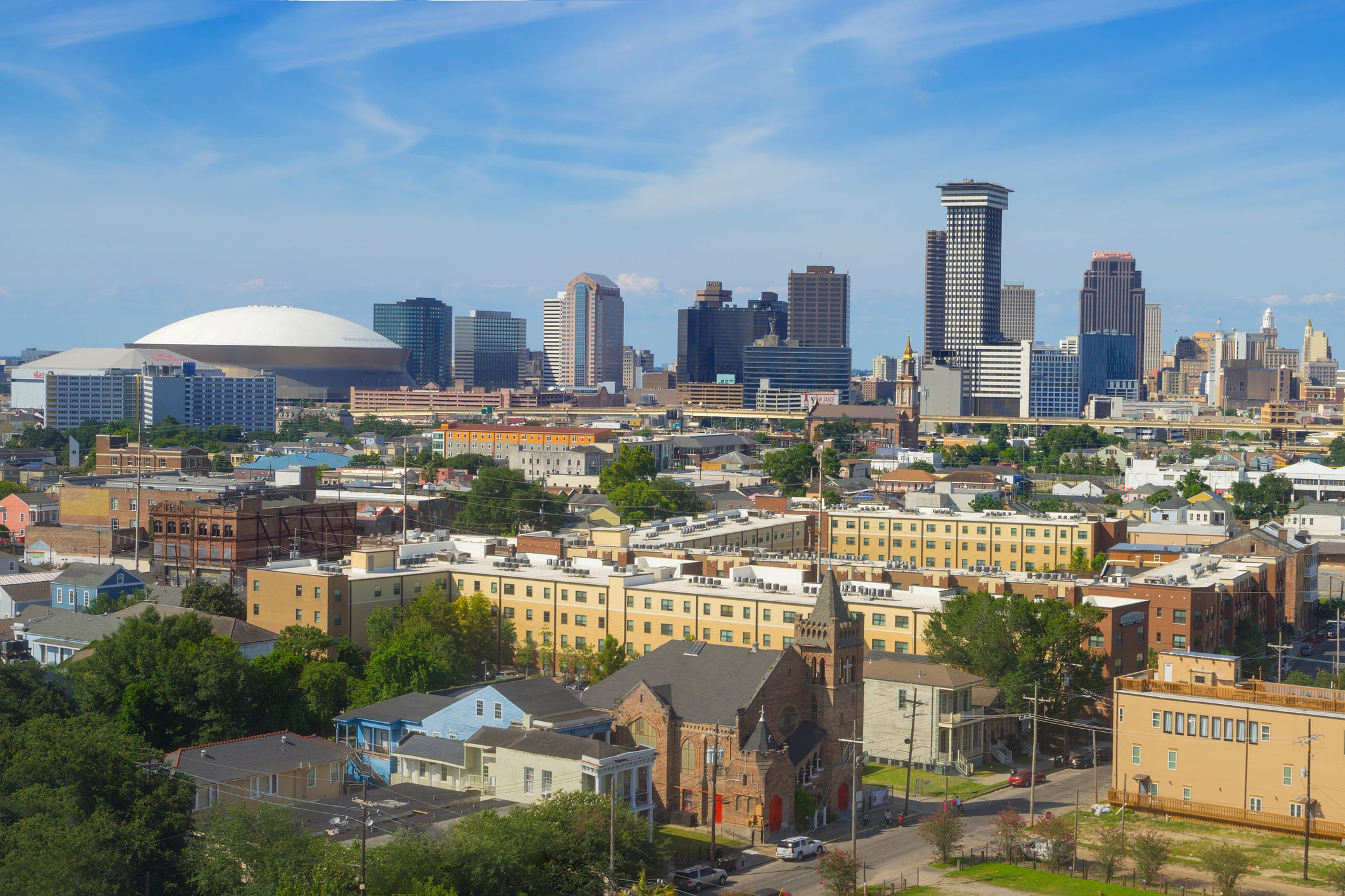 Beautiful New Orleans, Louisiana Downtown Skyline