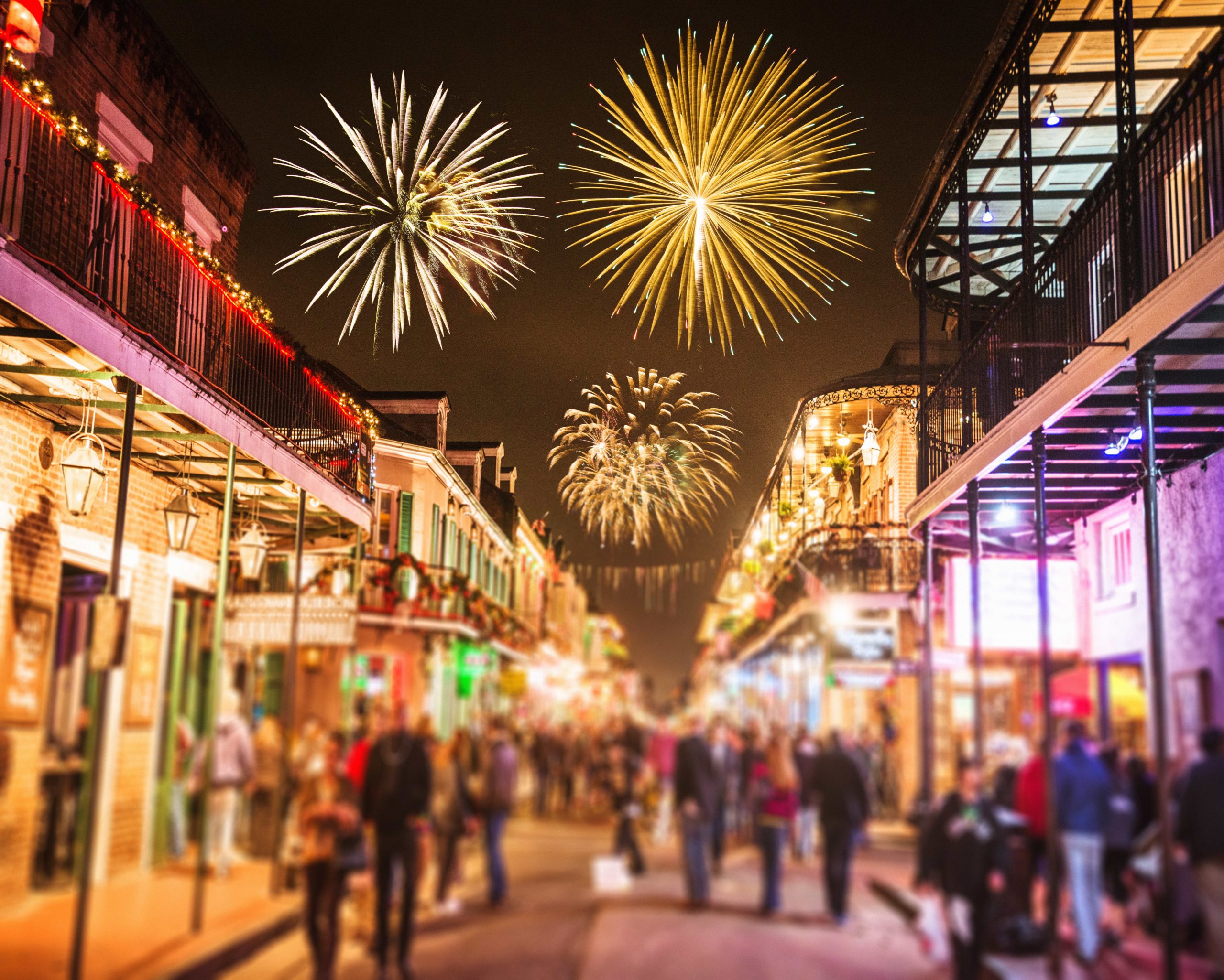 new orleans french quartier for the new year holiday
