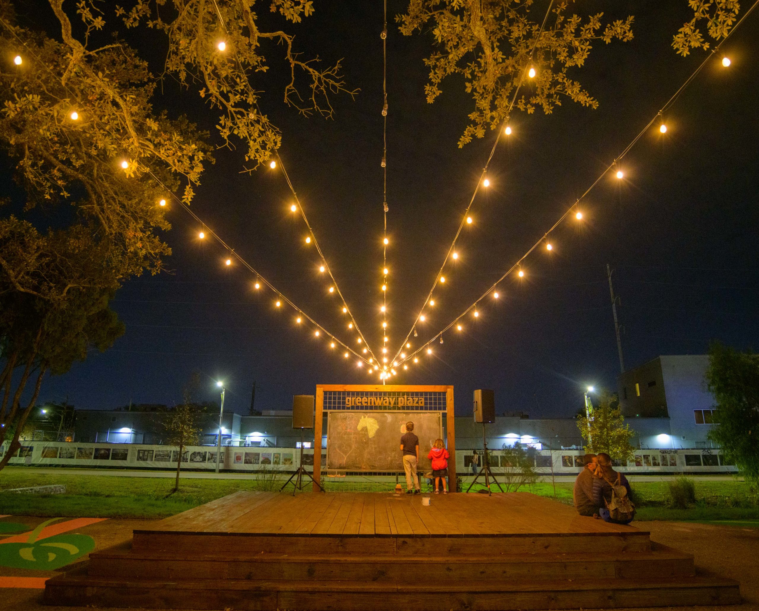 Small groups socially distance and enjoy the ÒIris of MemoryÓ designed by William Nemitoff, Friday, December 11, 2020. Luna Fete is partnering with Friends of the Lafitte Greenway for Supernova on the Greenway, a luminary art exhibit bringing light and life to the Greenway in December 2020 to celebrate the GreenwayÕs 5th birthday. The displays are visible 5-9pm nightly till December 20th with special projected displays around the city on the weekends. Luna Fete scaled down from its large displays along Lafayette Street in the CBD because of the pandemic this year. Nemitoff worked with Luna Fete in past years and wrote on the dedication plaque ÒMay this space be filled with love, laughter, creativity and blossoms of new memories.Ó The steel sculpture is inspired by the Louisiana Iris planted nearby in the bioswales or channels to move stormwater on the greenway. Other displays include ÒReconnecting to ConnectÓ by Monique Lorden, which shows different colored figures slowing raising a fist for change, and the Alveare Luminoso (Glowing Hive) by Luba Zygarewicz that is a series of honeycombed shape panels that make interesting colors in the darkness. VectorFlow by Marcella Del Signore and Cordula Roser Gray is located in Duncan Plaza. And ÒThe FENCEÓ lines the Greenway with photos taken from around the world including some by local artists. Photos by @MattHintonPhoto for @VeryLocalNOLA

#LunaFete #artscouncilofneworleans #VLNola #HappyHolidays #NewOrleans #mycrescentcity #neworleanslouisiana #nolalife #herenowlouisiana #gonola #onetimeinnola #itsyournola #showmeyournola #nola #followyournola #exploreneworleans #ilovenola #lafittegreenway #greenwaysupernova #WilliamNemitoff