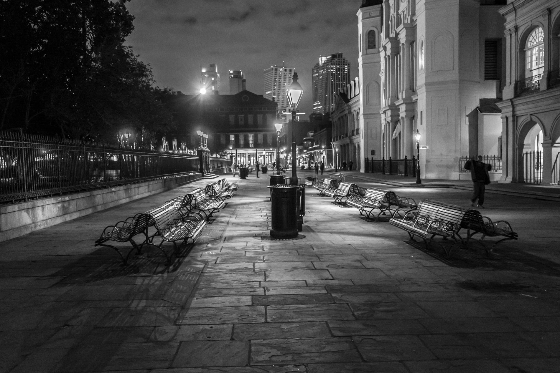 Street scene at night