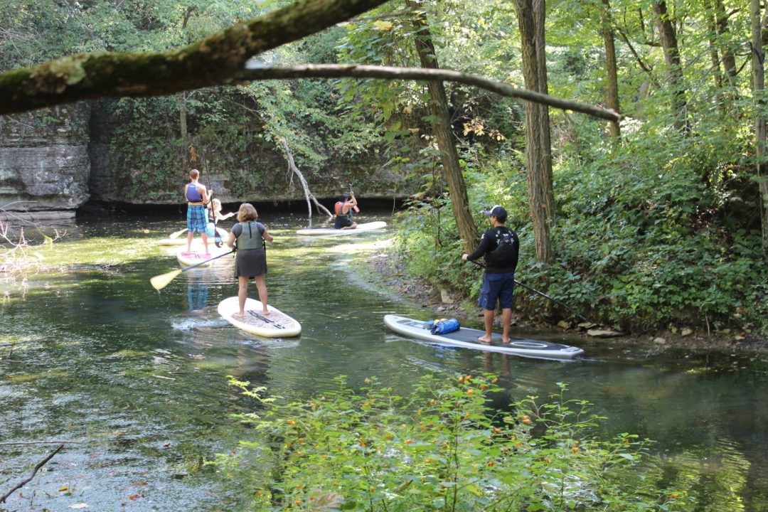 Stand-up paddleboarding in Pittsburgh