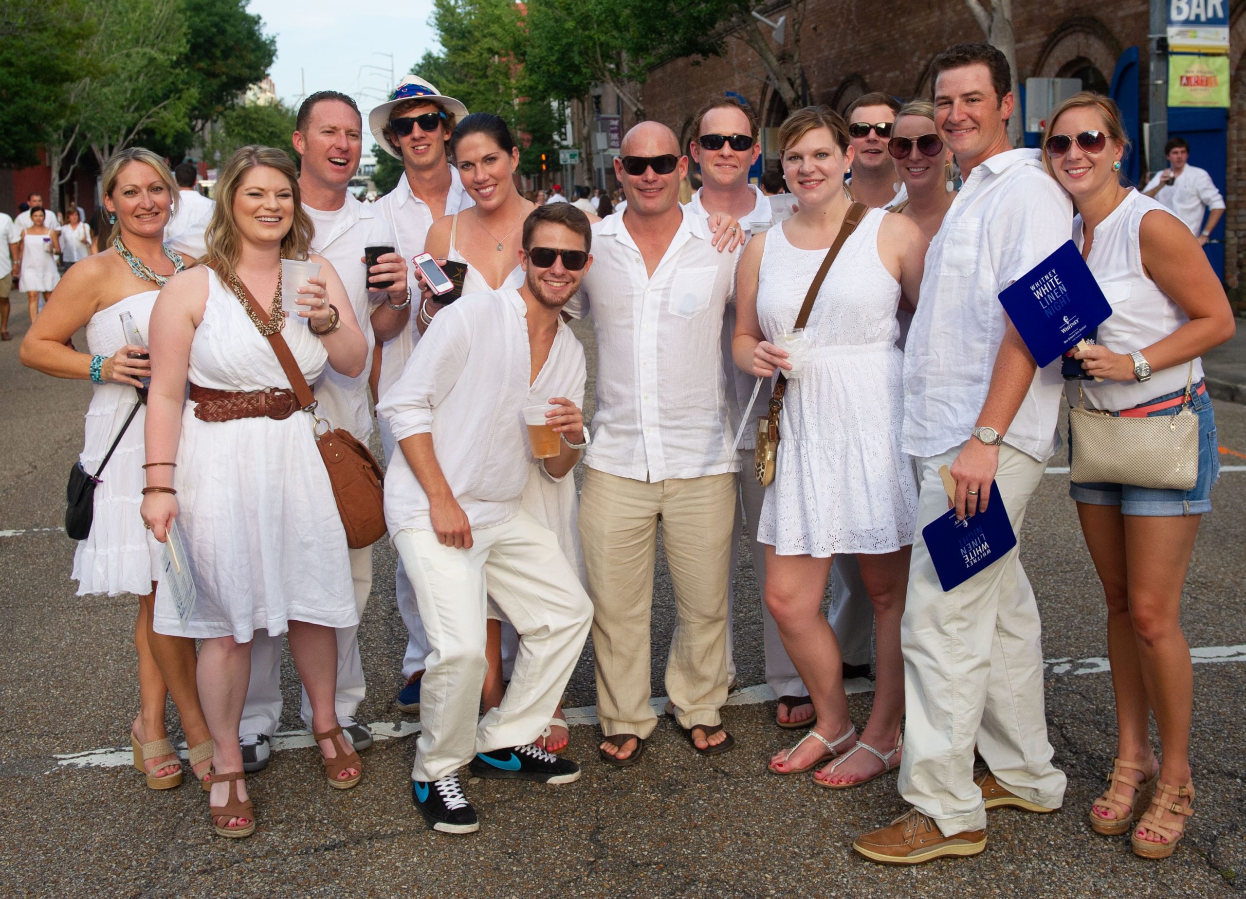 Photo by Matthew Hinton
People browse galleries on Julia Street during White Linen Night in New Orleans, La., Saturday, Aug. 4, 2012.