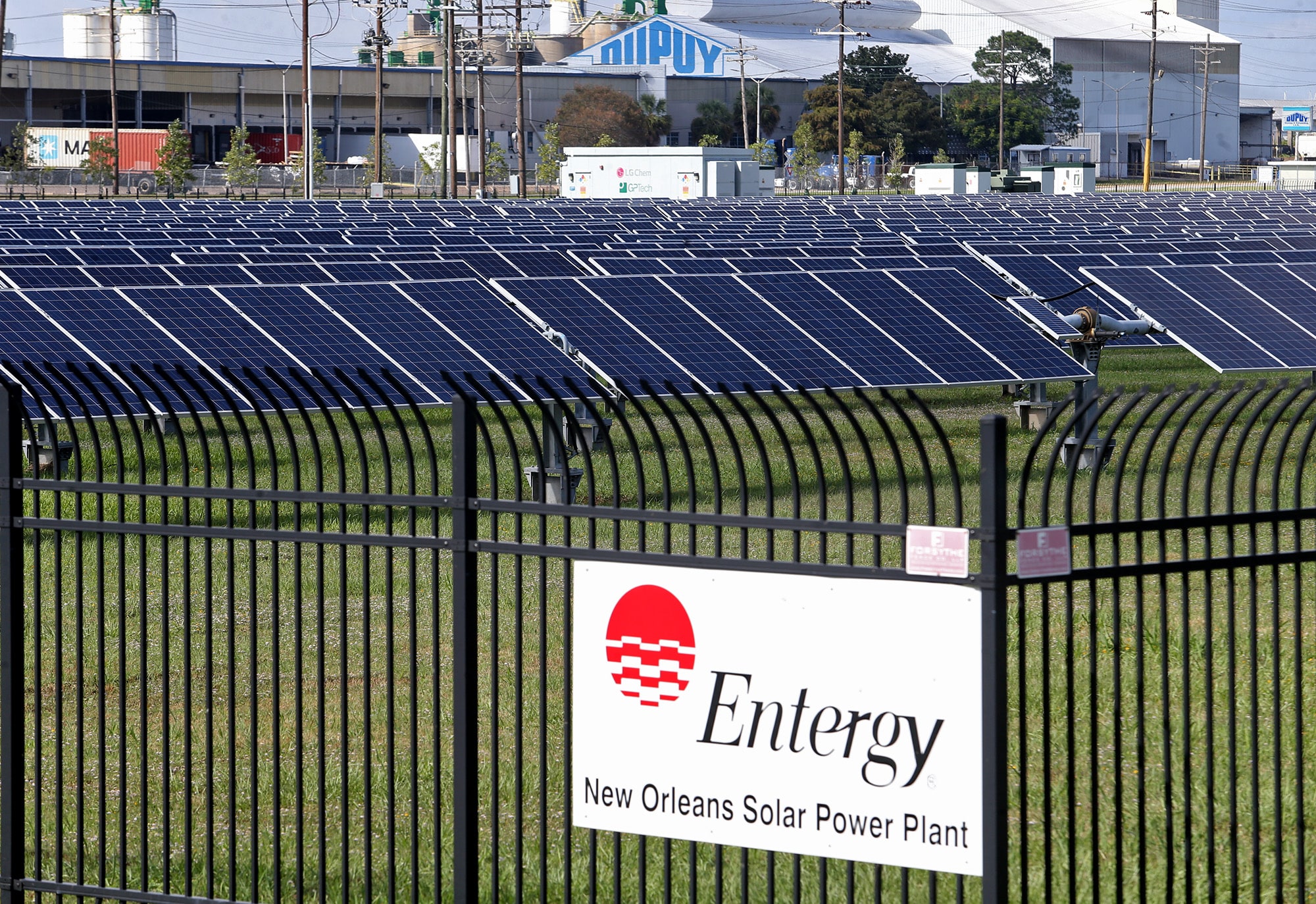 The Entergy New Orleans Solar Power Plant in New Orleans East. Photographed on Saturday, October 26, 2019. (Photo by Michael DeMocker)