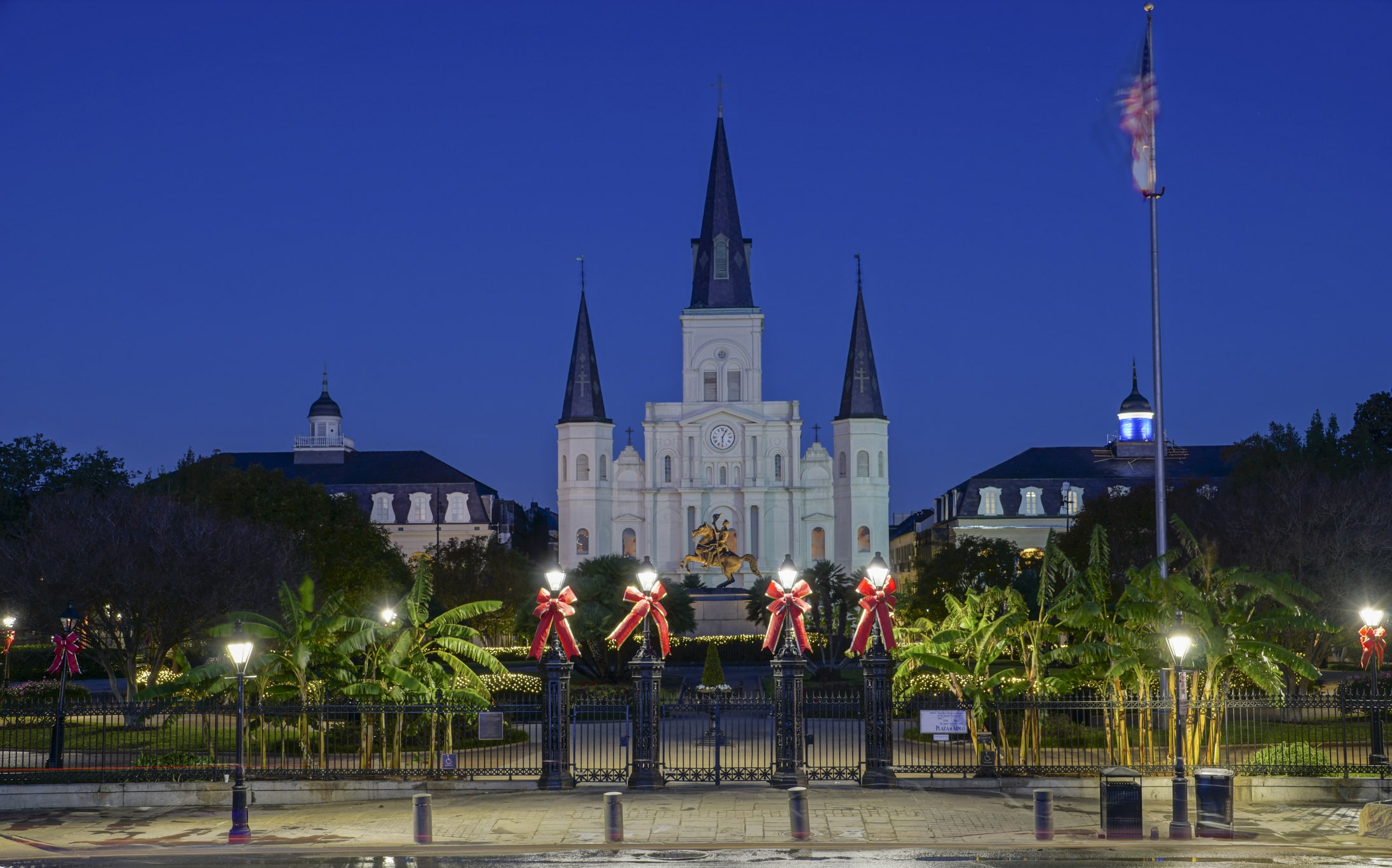 The famous Jackson Square is a historic park in the French Quarter of New Orleans, Louisiana. It was declared a National Historic Landmark in 1960, for its central role in the city's history.