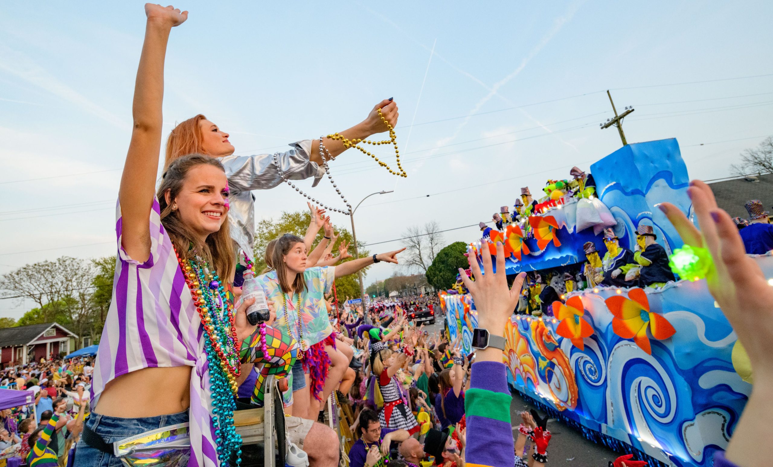 The Super Krewe of Endymion rolls through Mid-City in New Orleans, La. Saturday, March 2, 2019 with the theme, Wonder Tales of Science Fiction, with Alexandra Madeline Kenny reigning as queen of over 3,000 riders on 37 floats. Rapper Flo Rida served as grand marshal. Photo by Matthew Hinton