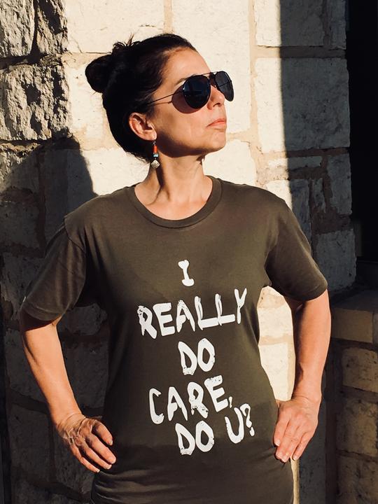 i really do care t-shirt